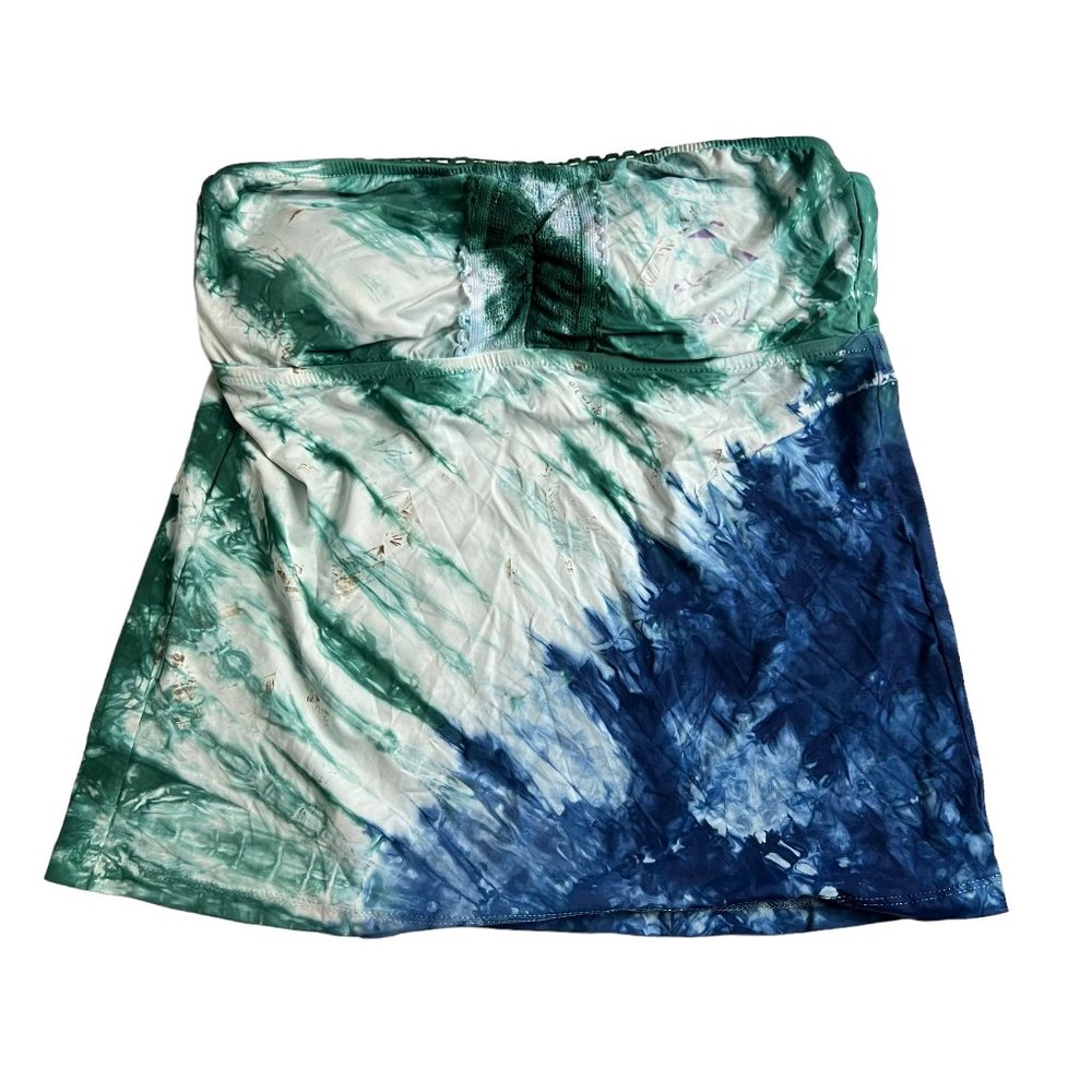 Lucky Brand Green and Blue Bikini Top